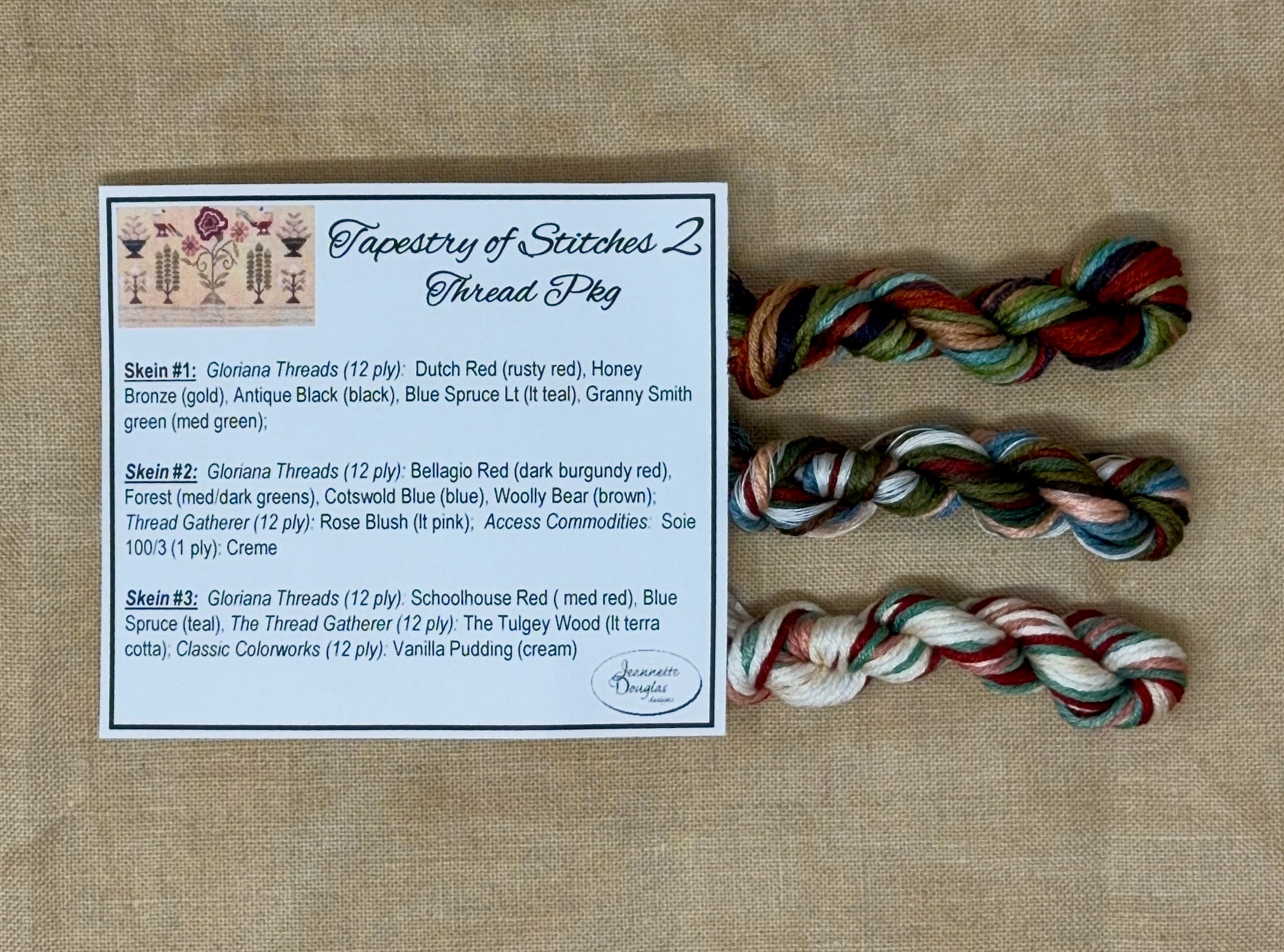 Tapestry of Stitches 2 Thread Pack  | Jeannette Douglas