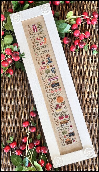 Farmers Market ABC's (w/Floss Pack) | Little House Needleworks
