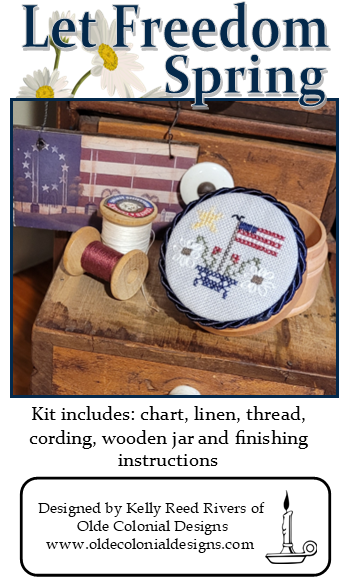 Let Freedom Spring Round Box Kit | Olde Colonial Designs