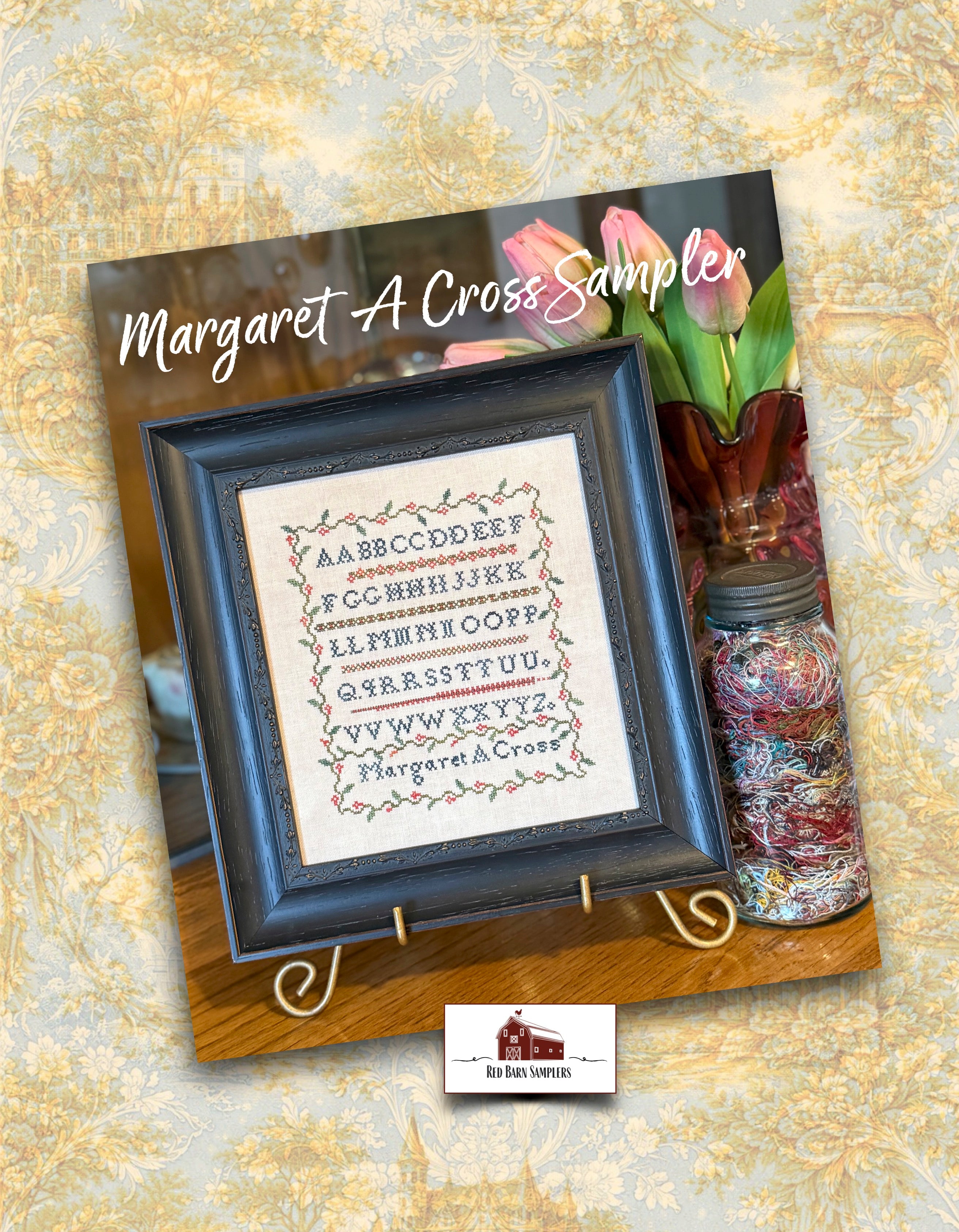 Margaret A Cross Sampler | Red Barn Samplers