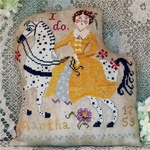 Martha Washington On Horseback (#541) | Miss Prim Cross Stitch