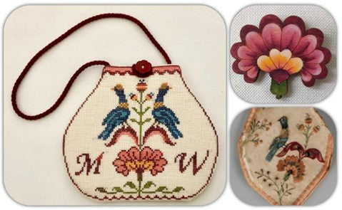 Martha's Needlebook Purse Kit w/Needle Minder | Giulia Punti Antichi