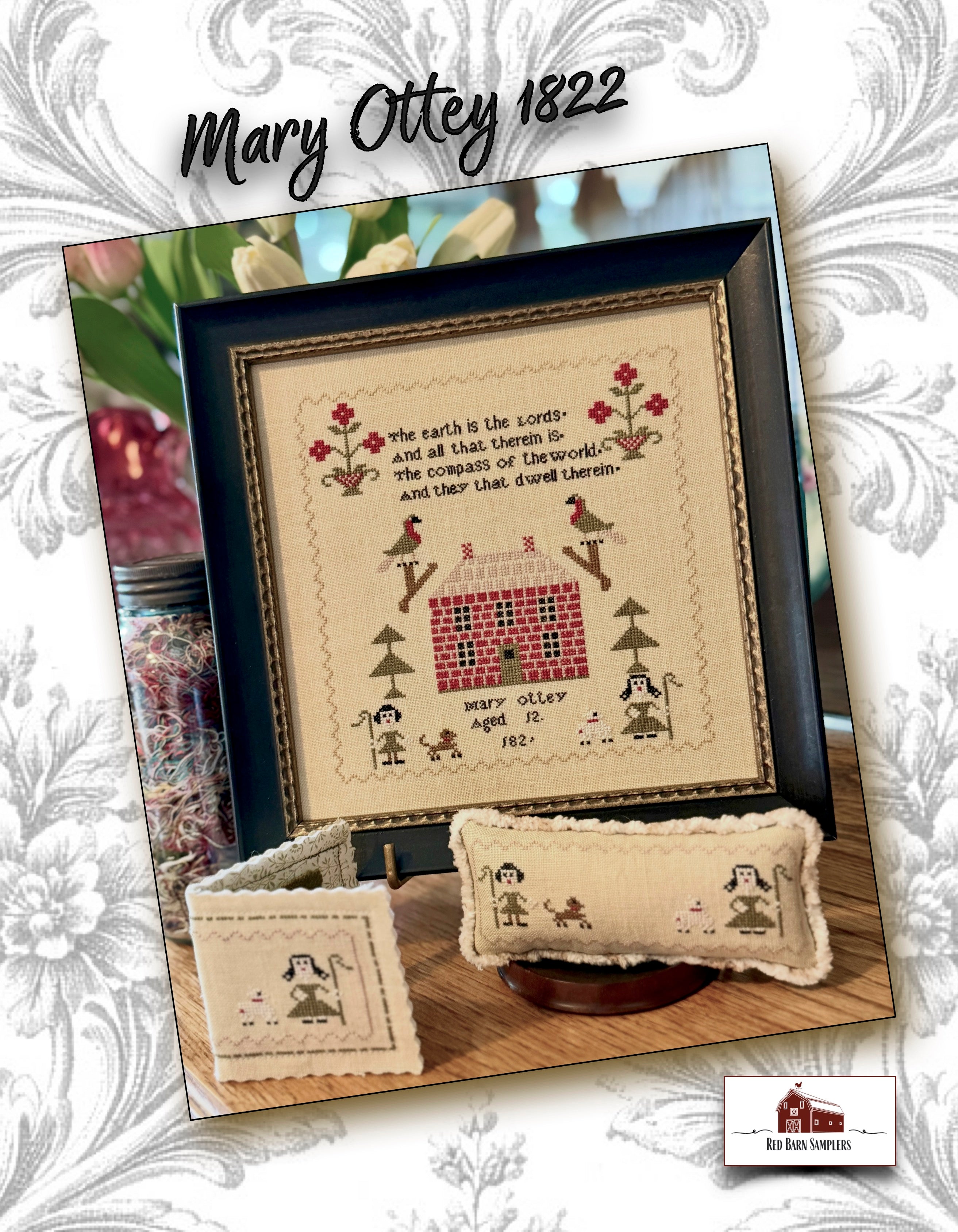 Mary Ottey 1822 | Red Barn Samplers