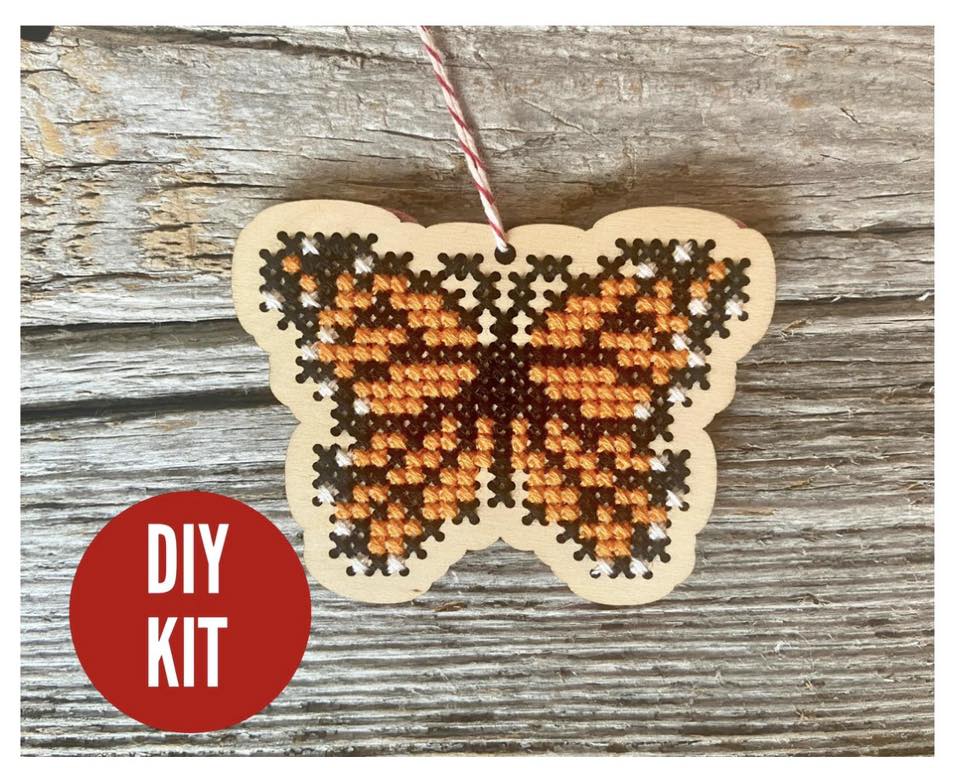 Monarch Ornament Kit  | Canadian Stitchery