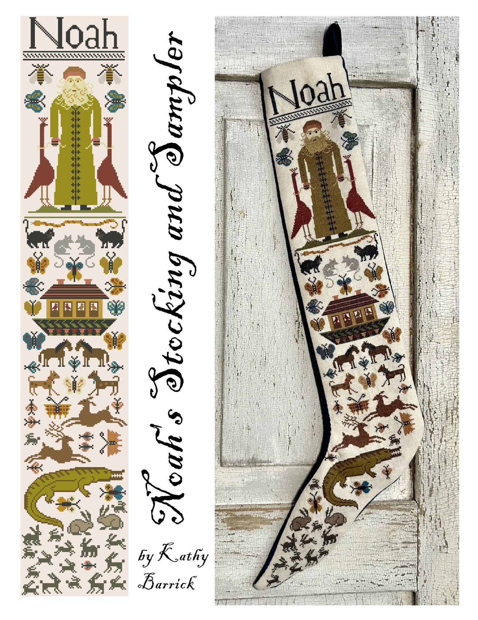 Noah's Stocking & Sampler | Kathy Barrick