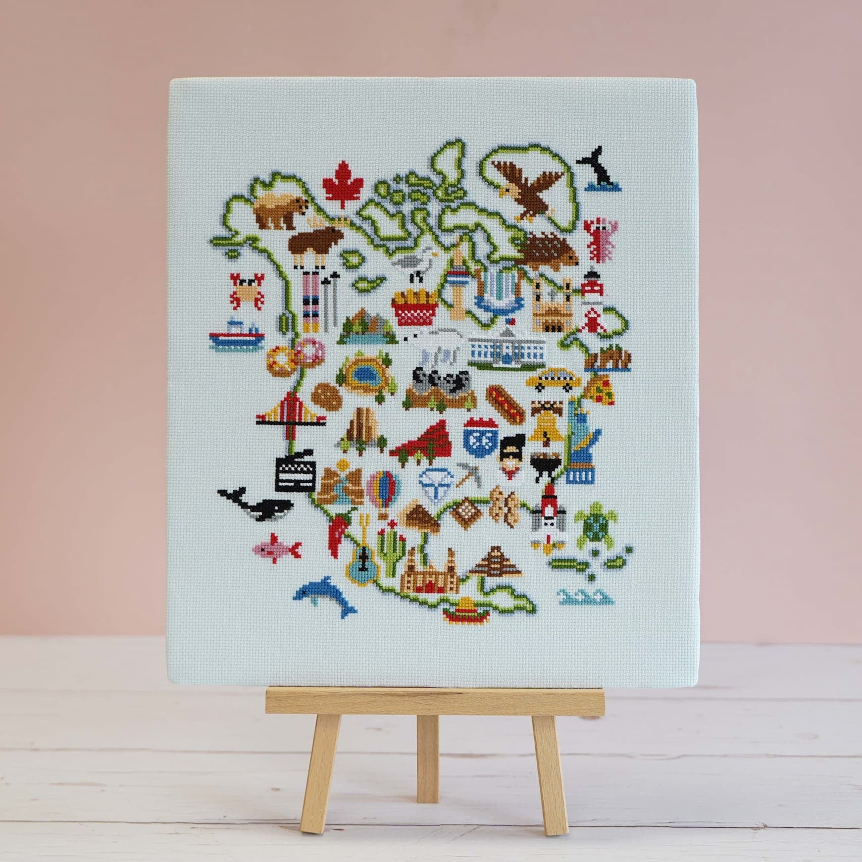 North American Adventure | Caterpillar Cross Stitch