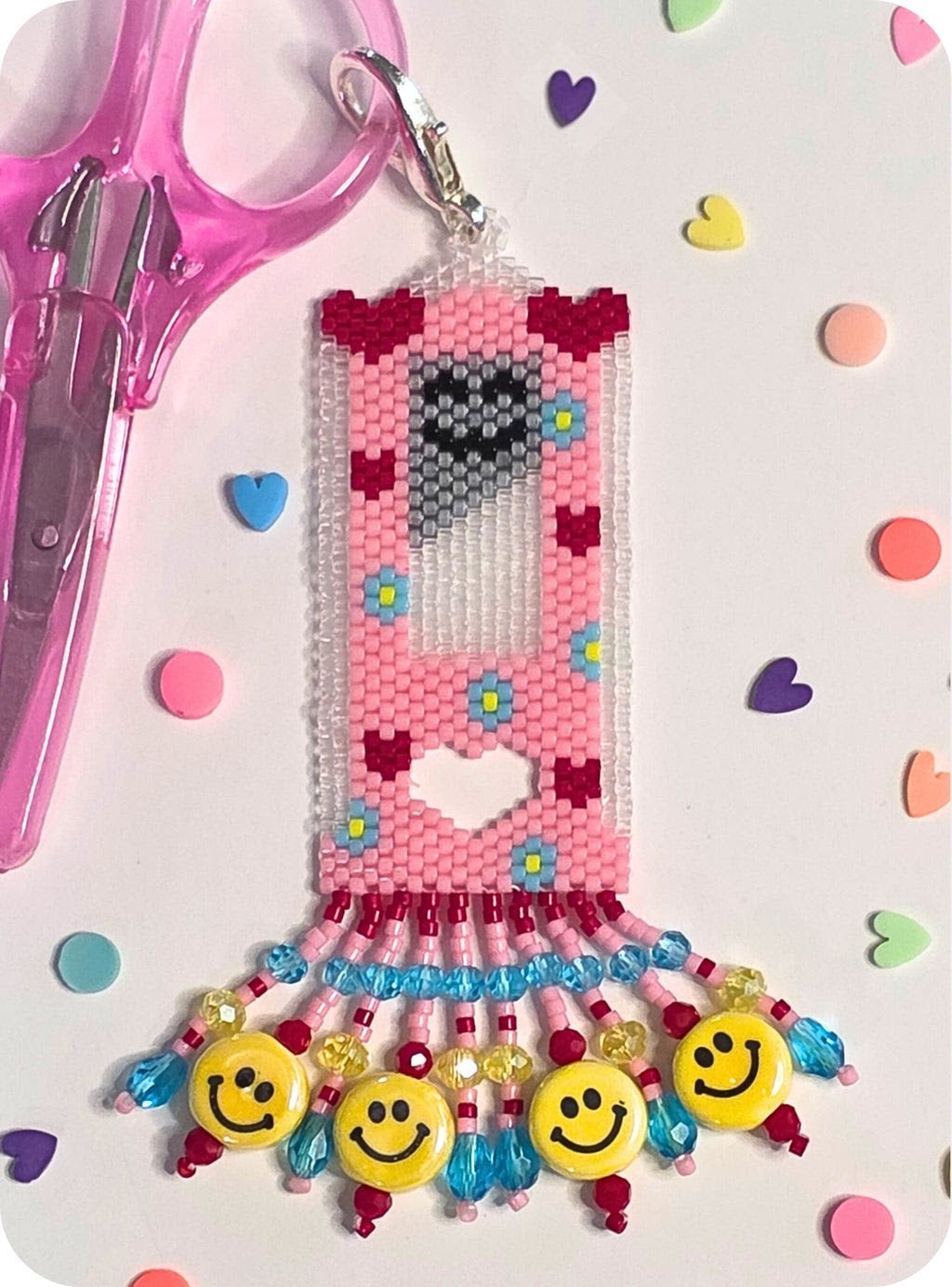 Off With Their Hearts (Scissor Fob) | Ghost Boy Needleworks