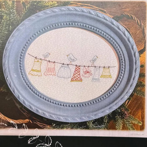 On the Line Embroidery | Plumcute Designs