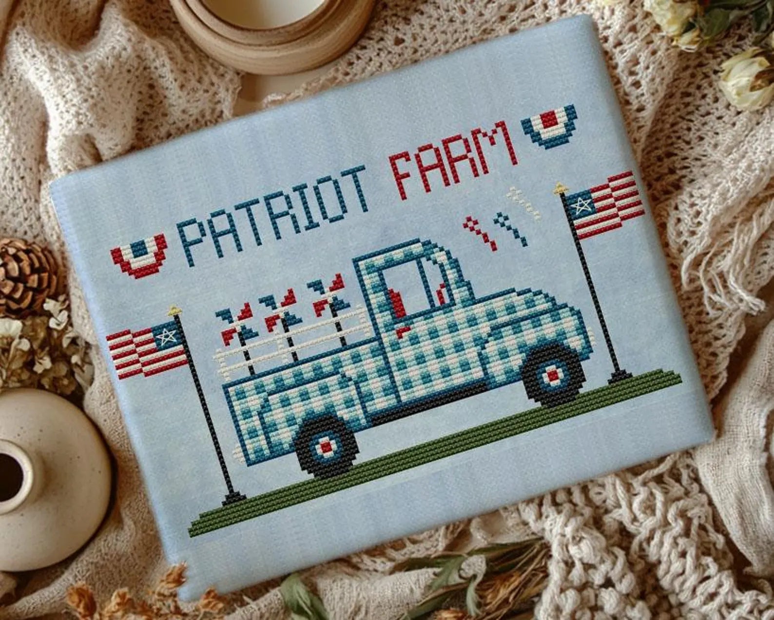 Patriot farm | Cute Embroidery by Kate