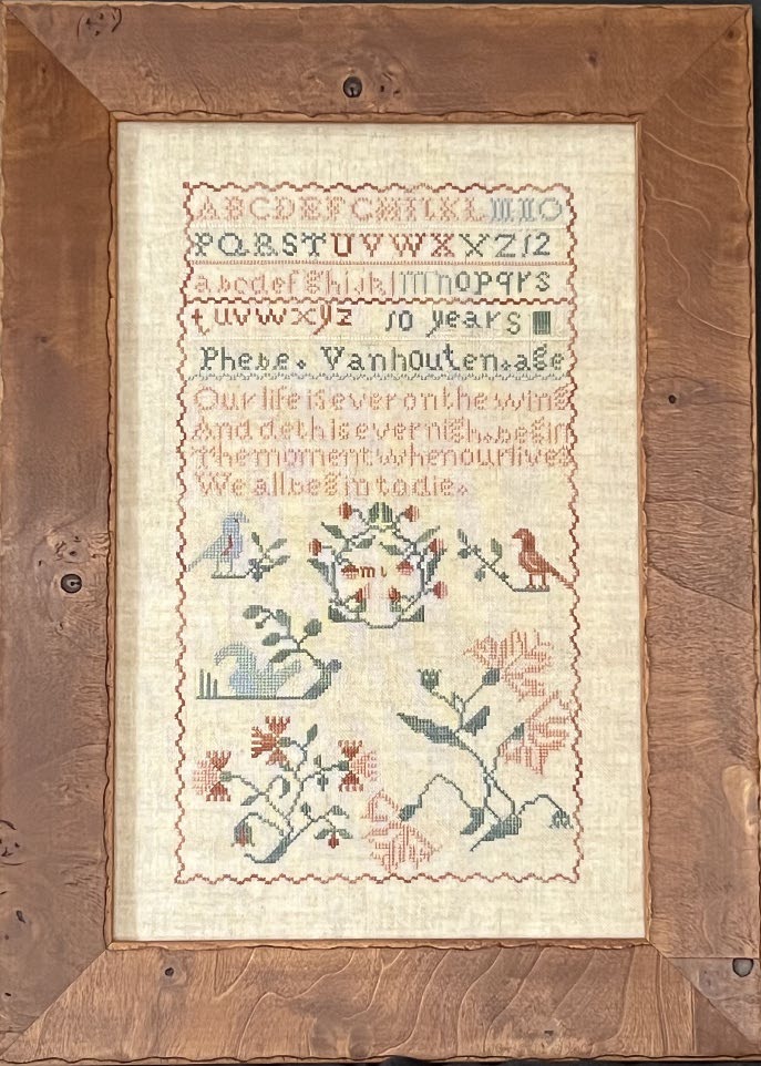 Phebe Vanhouten 1827 | Queenstown Sampler Designs