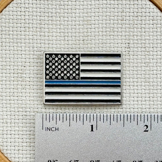 Police Enamel Needle Minder | StewArt Stitches