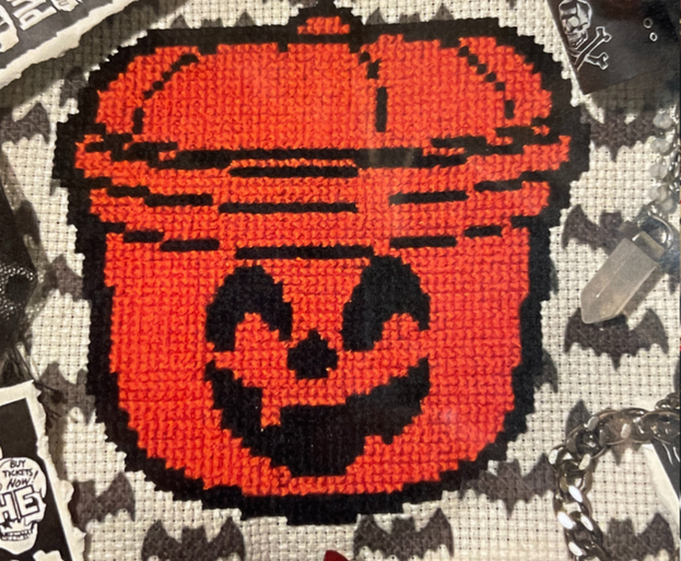 Halloween Buckets - Pumpkin | Barefoot Needleart