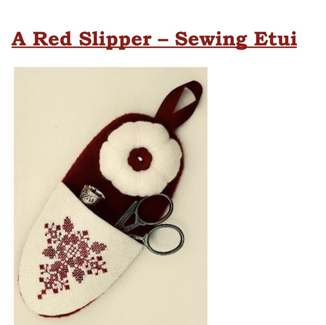 A Red Slipper - Sewing Etul | Guilia Punti Antichi