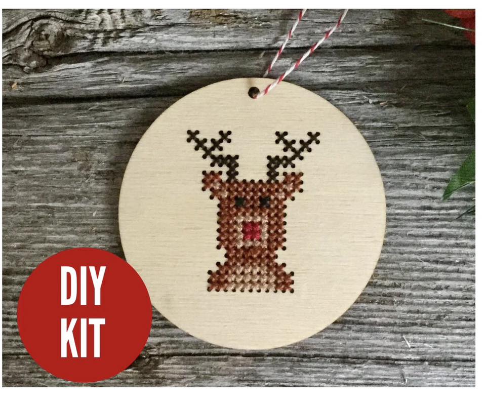Reindeer Ornament Kit  | Canadian Stitchery