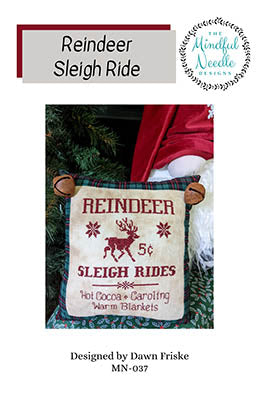 Reindeer Sleigh Ride (M600) | The Mindful Needle Designs