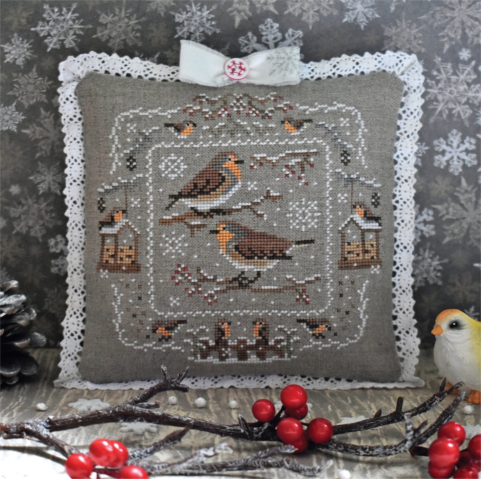 Robins In Winter | Stitchy Princess