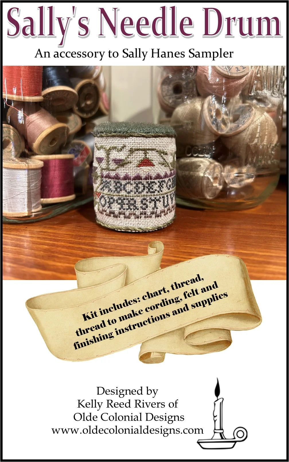 Sally's Needle Drum | Olde Colonial Designs