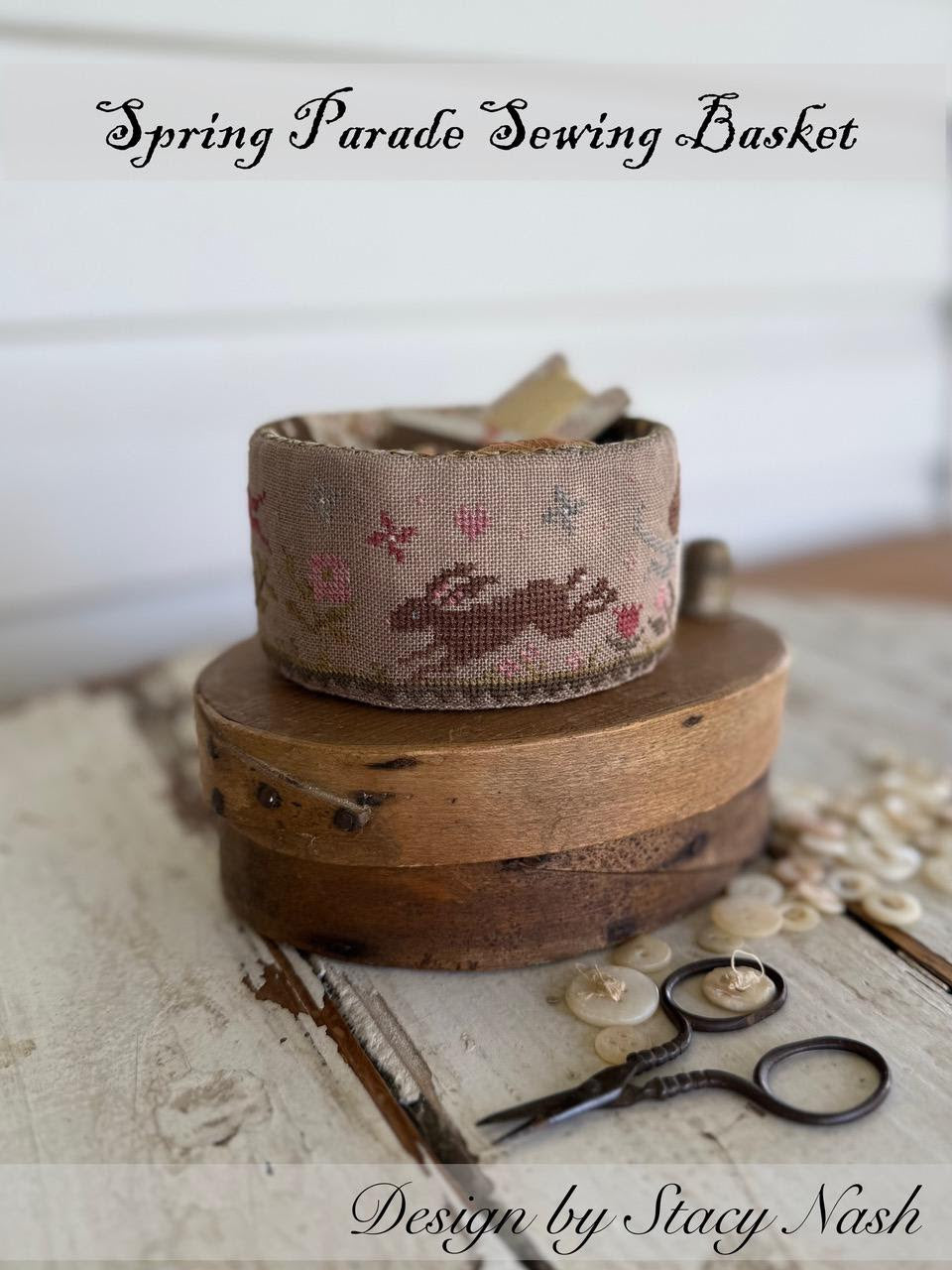 Spring Parade Sewing Basket | Stacy Nash Designs