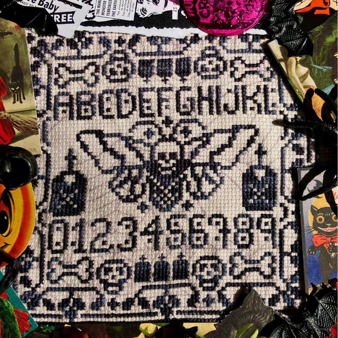 Spooky Moth Sampler | Barefoot Needleart