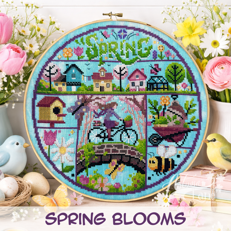 Spring Blooms | Autumn Lane Stitchery