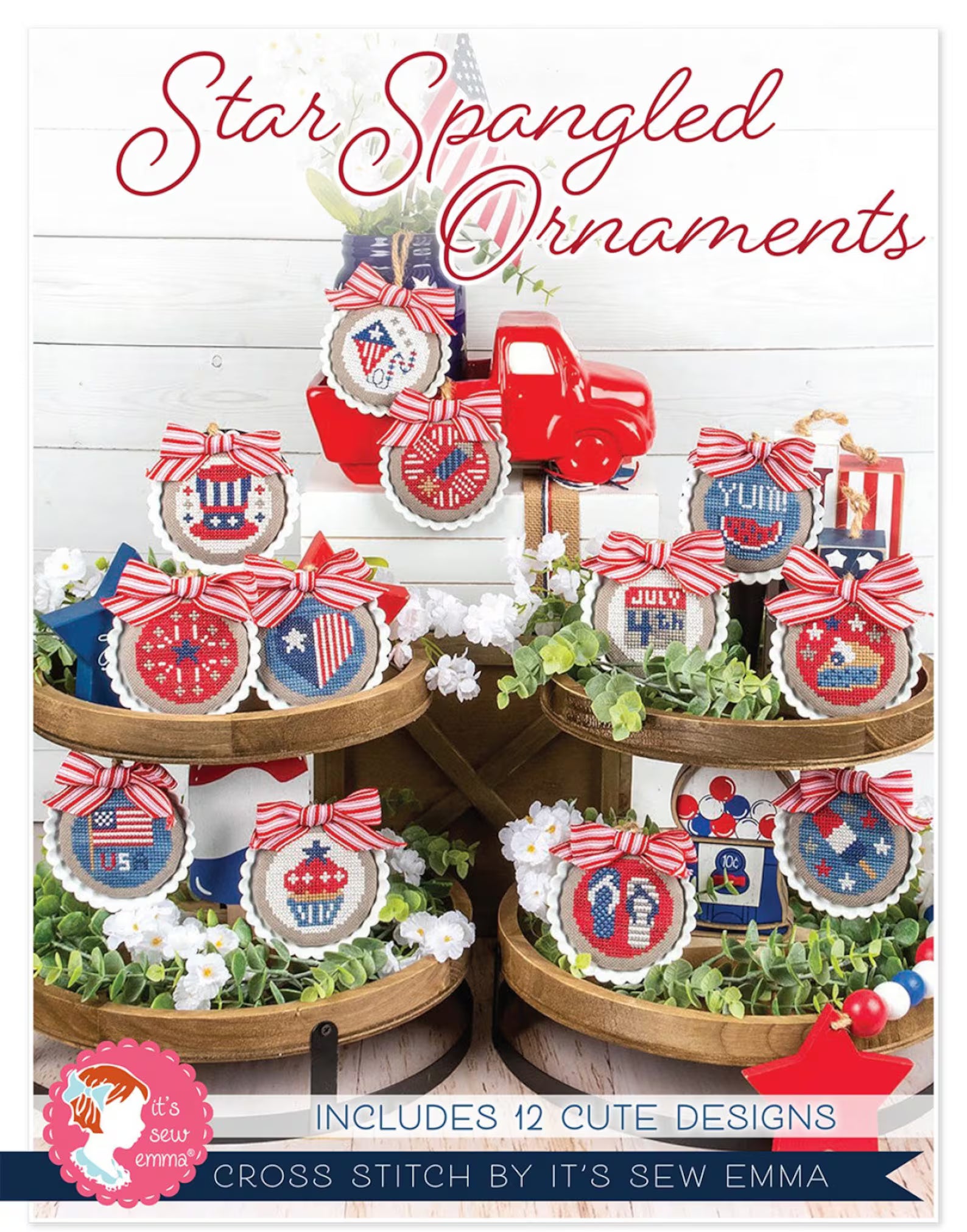Star Spangled Ornaments (#977) | It's Sew Emma