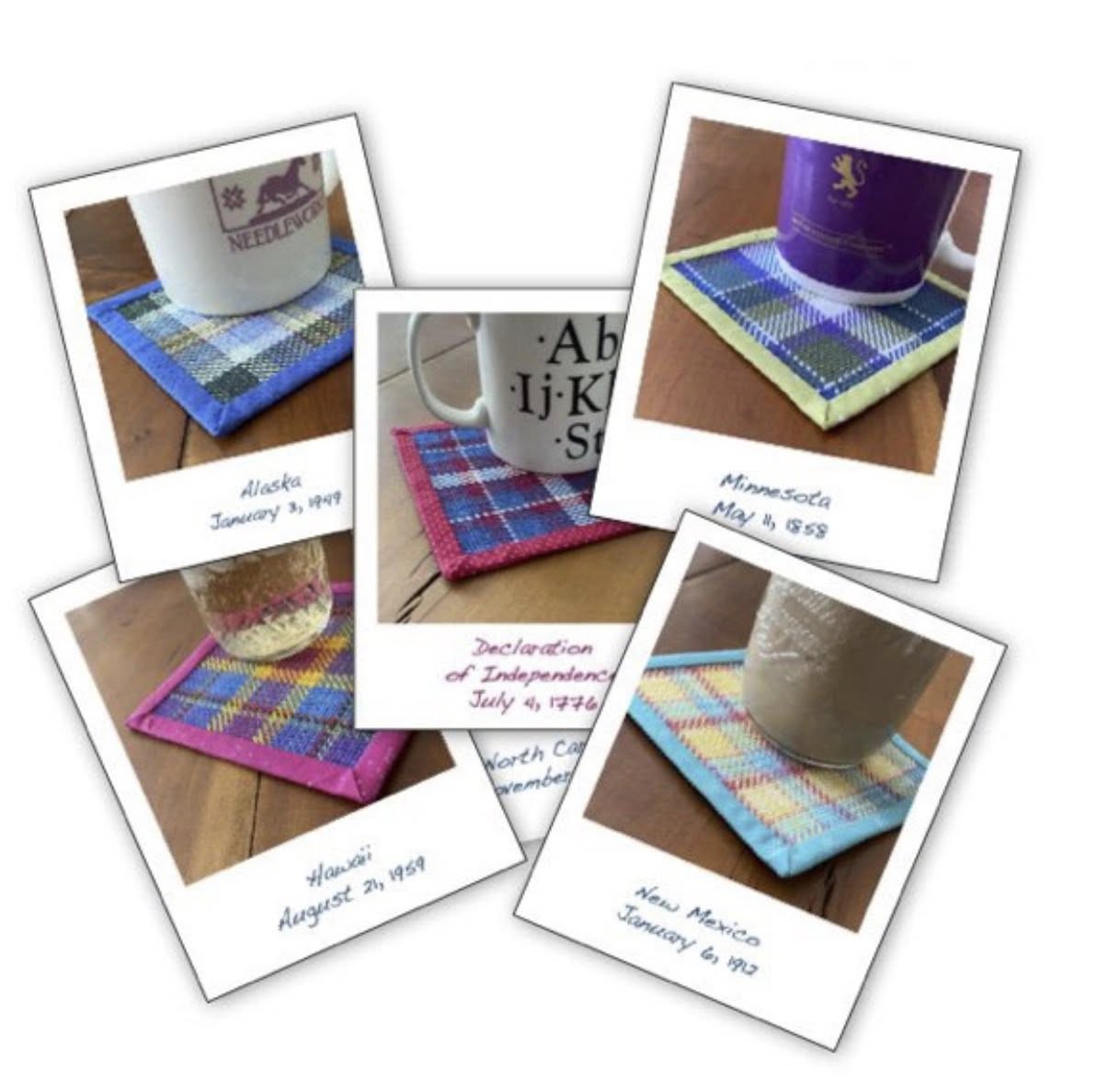 Statehood Coasters | Jean Farish Needleworks