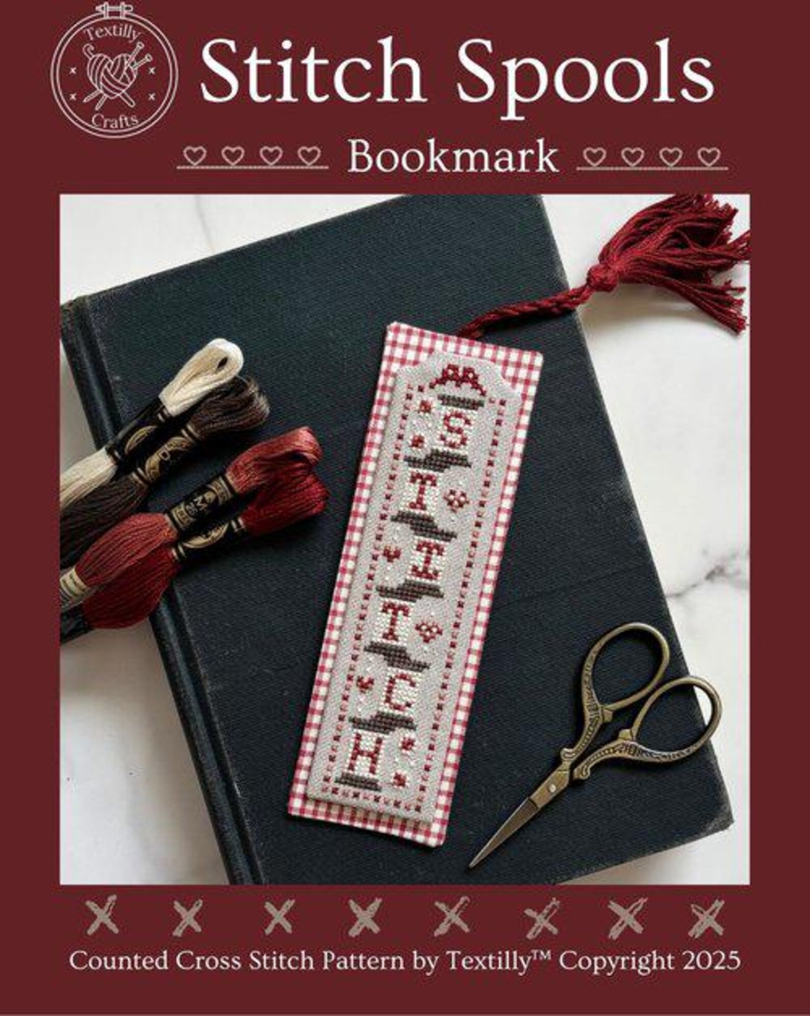 Stitch Spools Bookmark | Textilly