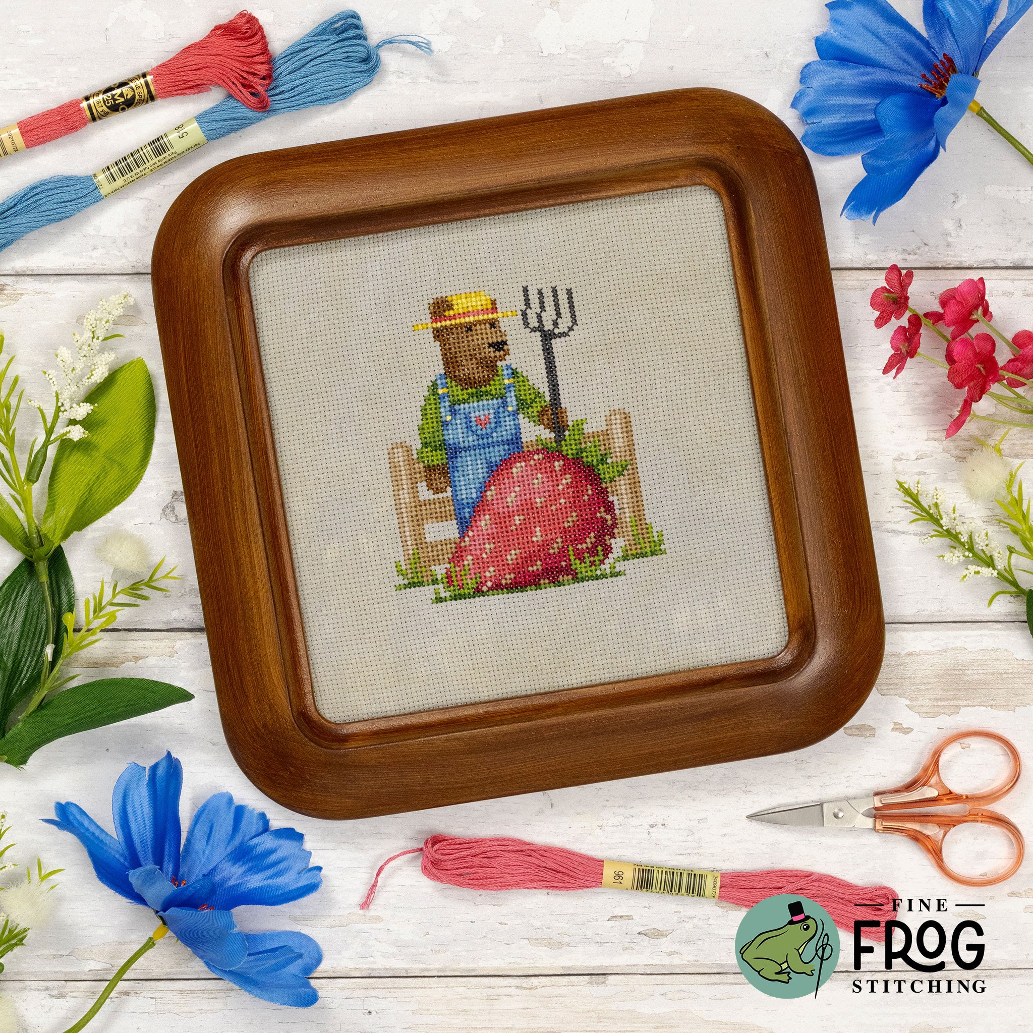 Strawberry Farmer | Fine Frog Stitching