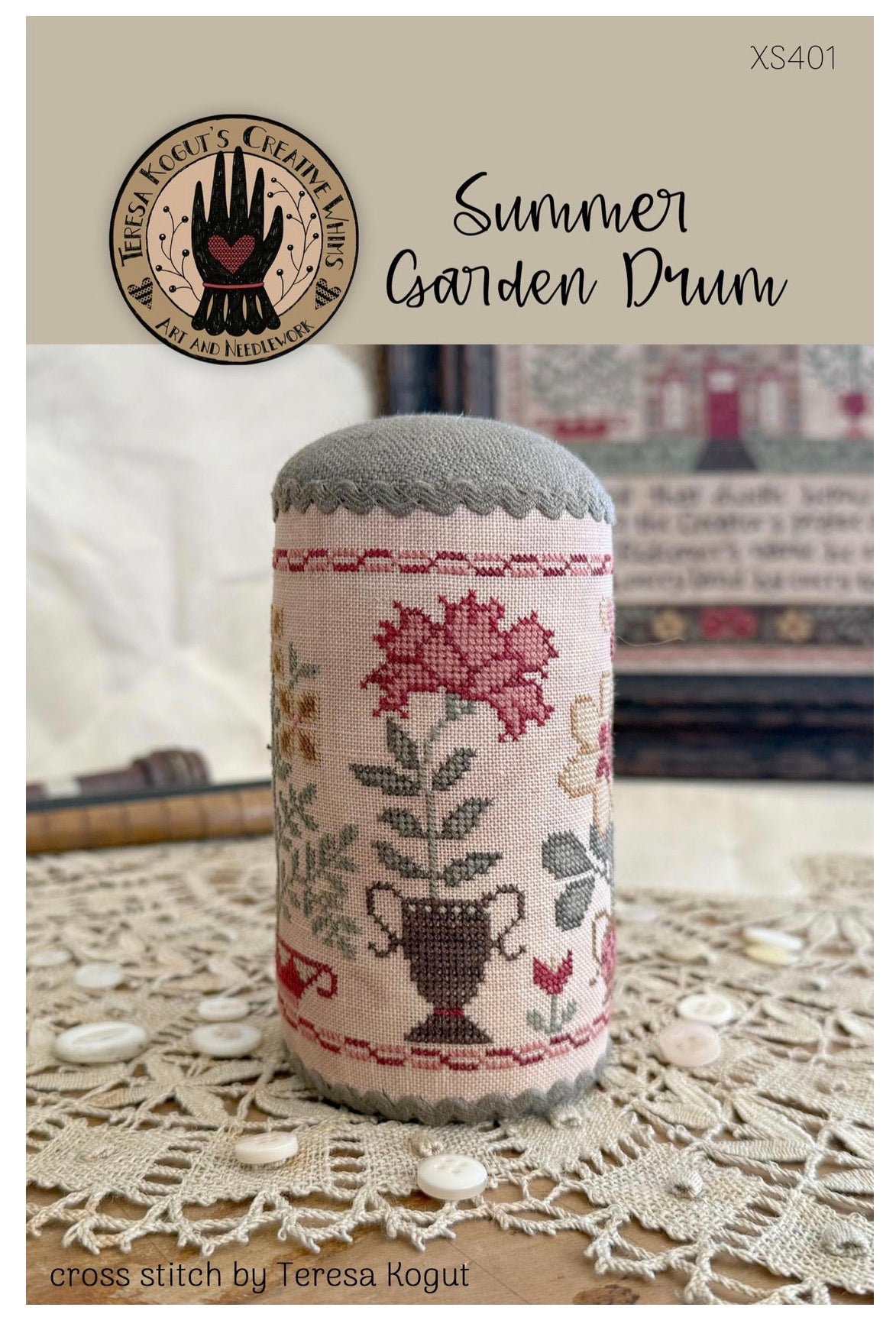 Summer Garden Drum | Teresa Kogut's Creative Whims