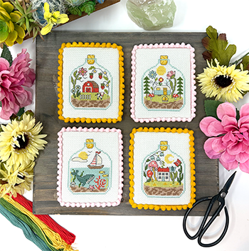 Summer in 4 Bottles | Tiny Modernist Cross Stitch