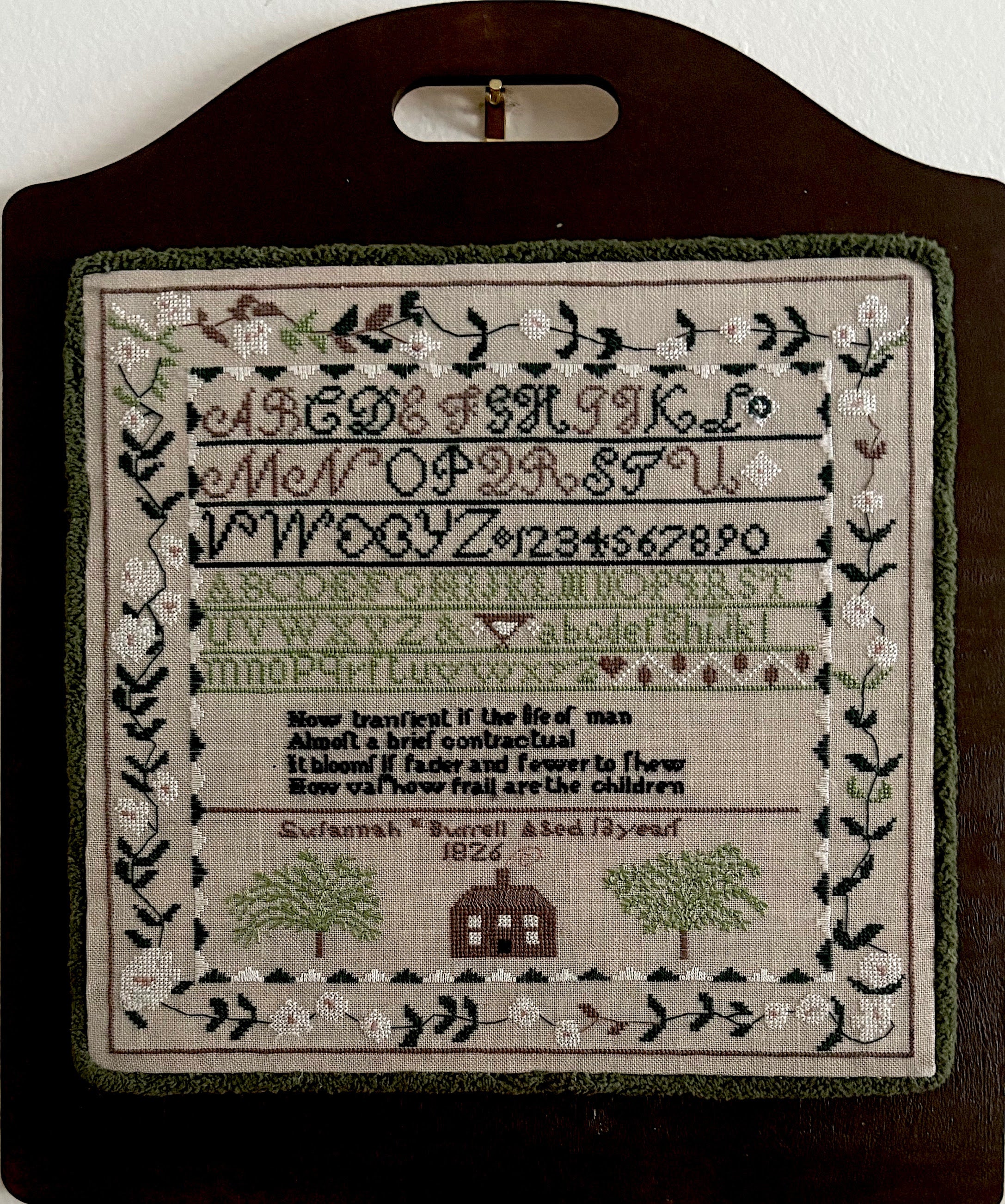 Susannah Burrell - 1826 | Olde Willow Stitchery
