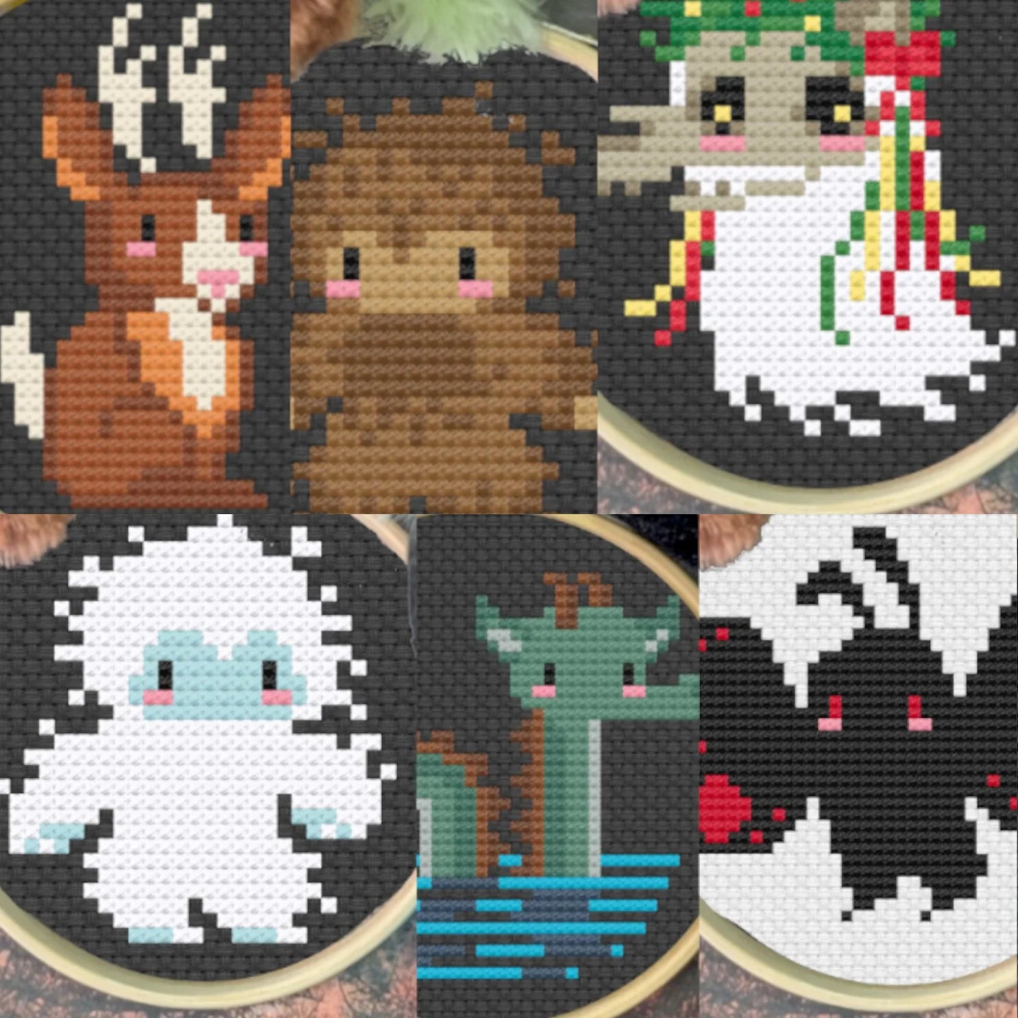 Tiny Cryptids Collection | The Cozy DH Stitchery