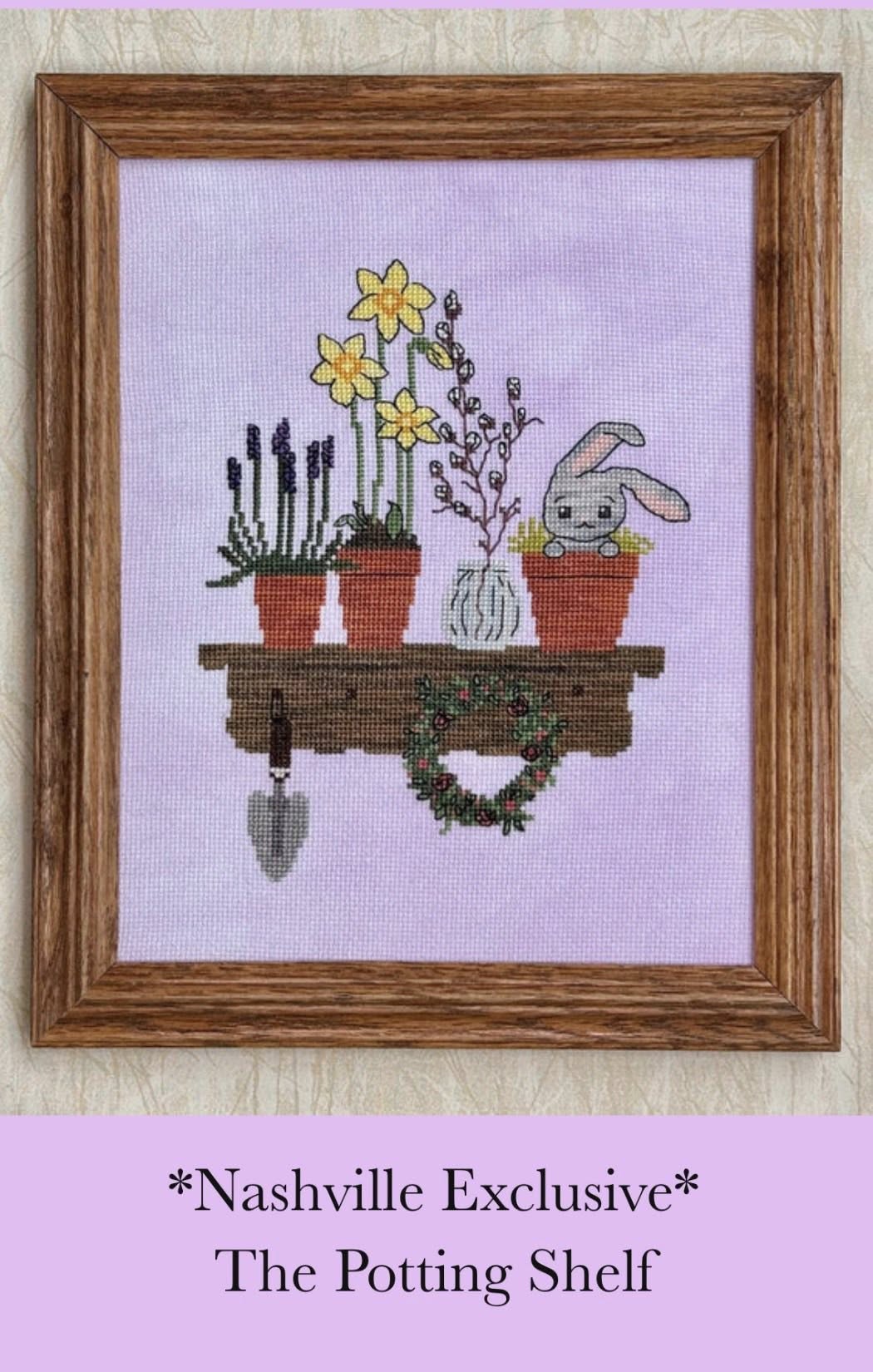 The Potting Shelf | Stitchin' Kitten