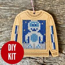 Ugly Sweater Yeti Ornament Kit | Canadian Stitchery