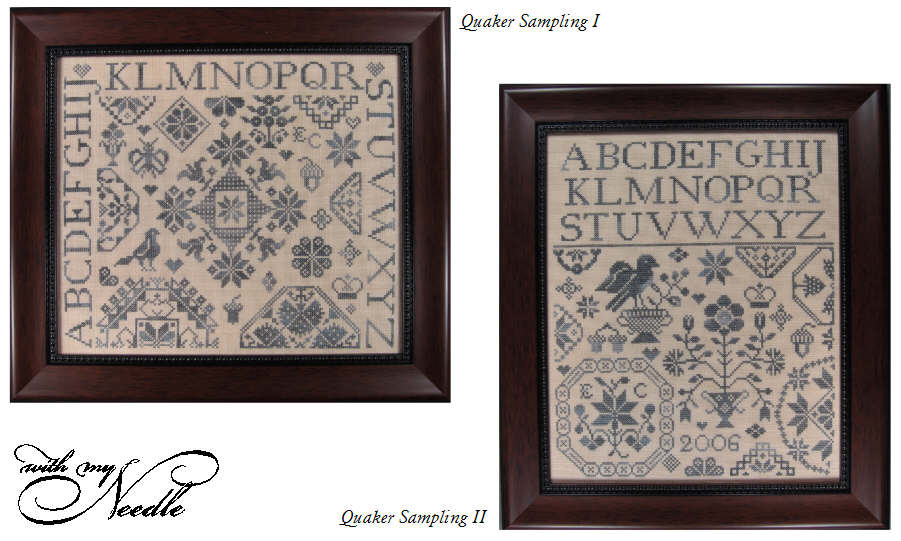 Quaker Samplings I and II (#362) | With My Needle