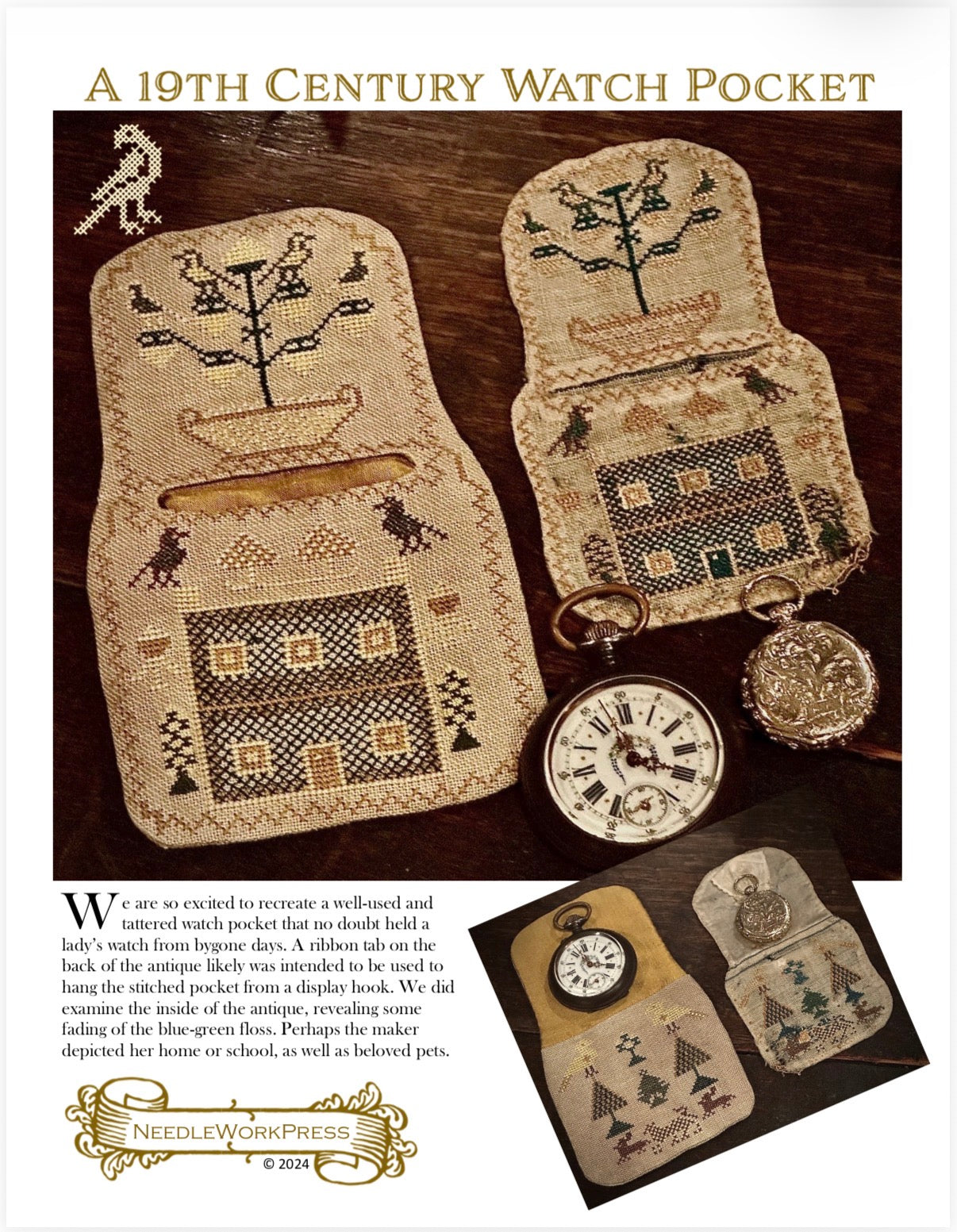 A 19th Century Watch Pocket | NeedleWorkPress