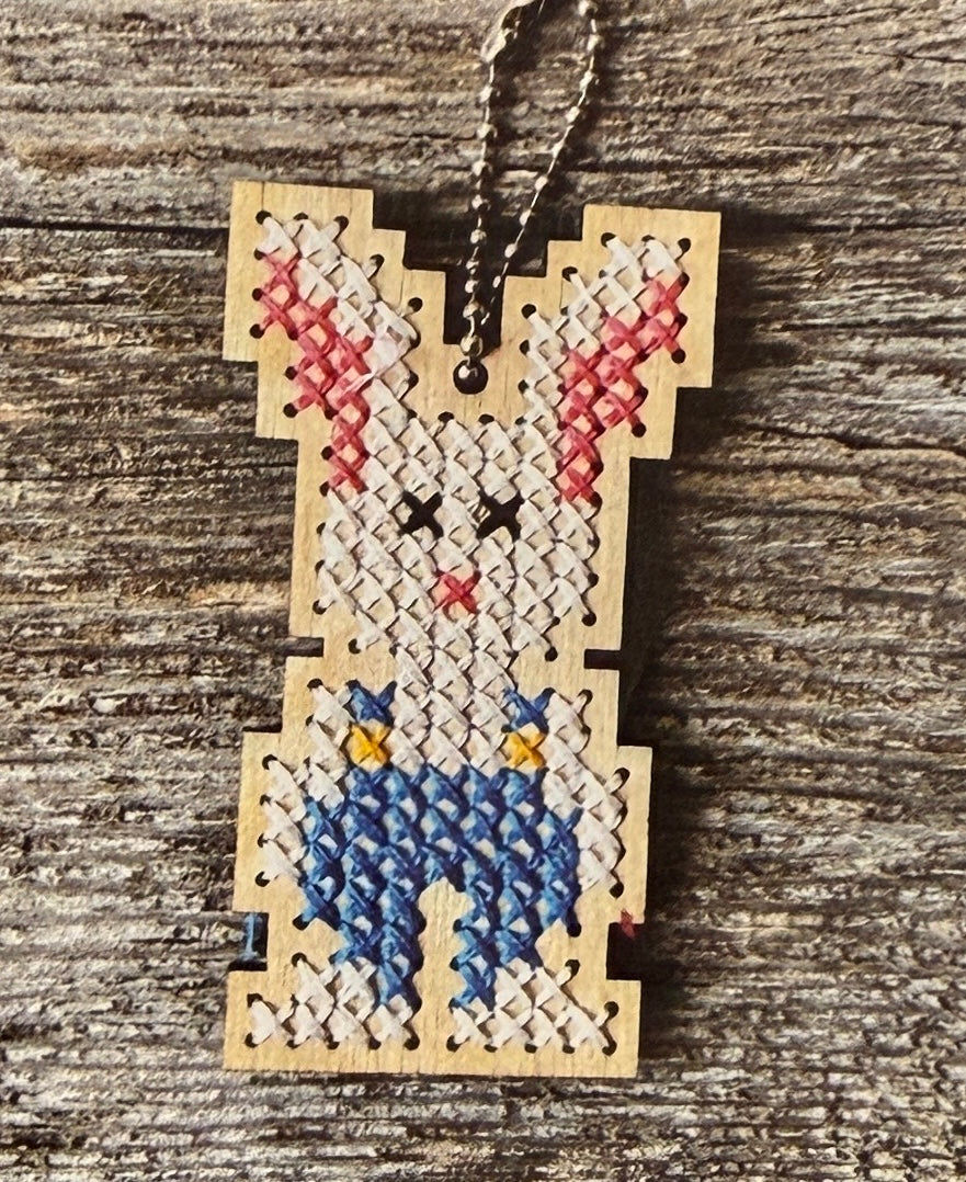 Wee Bunny Cross Stitch Key Chain Kit  | Canadian Stitchery (Copy)