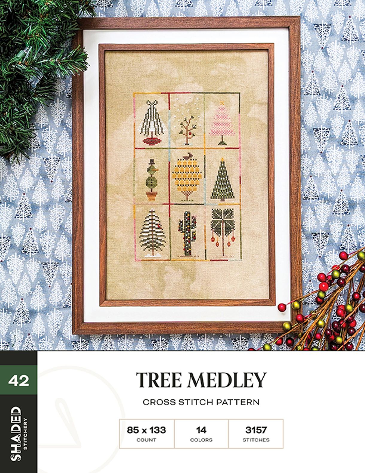 Tree Medley | SHADED STITCHERY