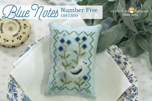 Blue Notes - Number Five | october house fiber arts