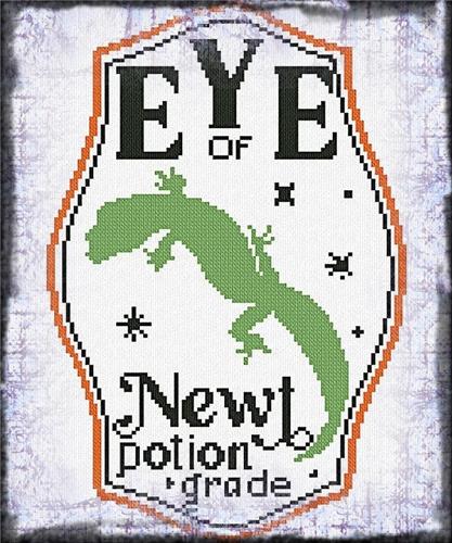 HALLOWEEN LABEL - EYE OF NEWT | ALESSANDRA ADELAIDE NEEDLEWORKS