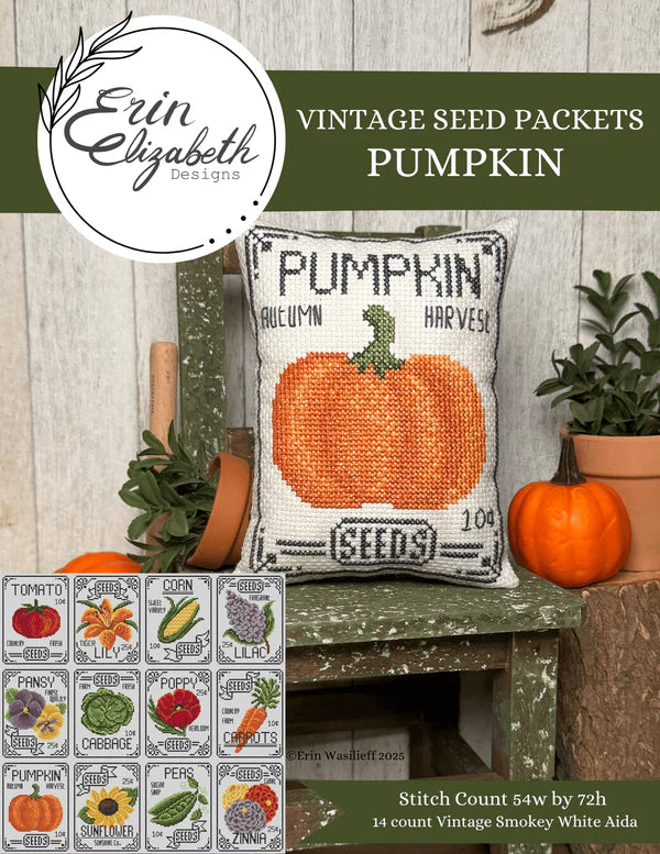 Vintage Seed Packets - Pumpkin | Erin Elizabeth Designs