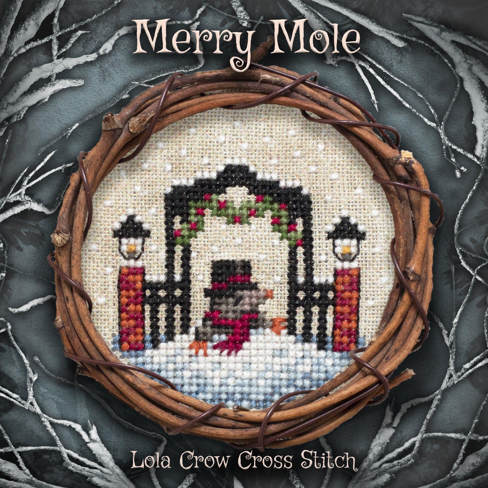 Merry Mole | Lola Crow Cross Stitch