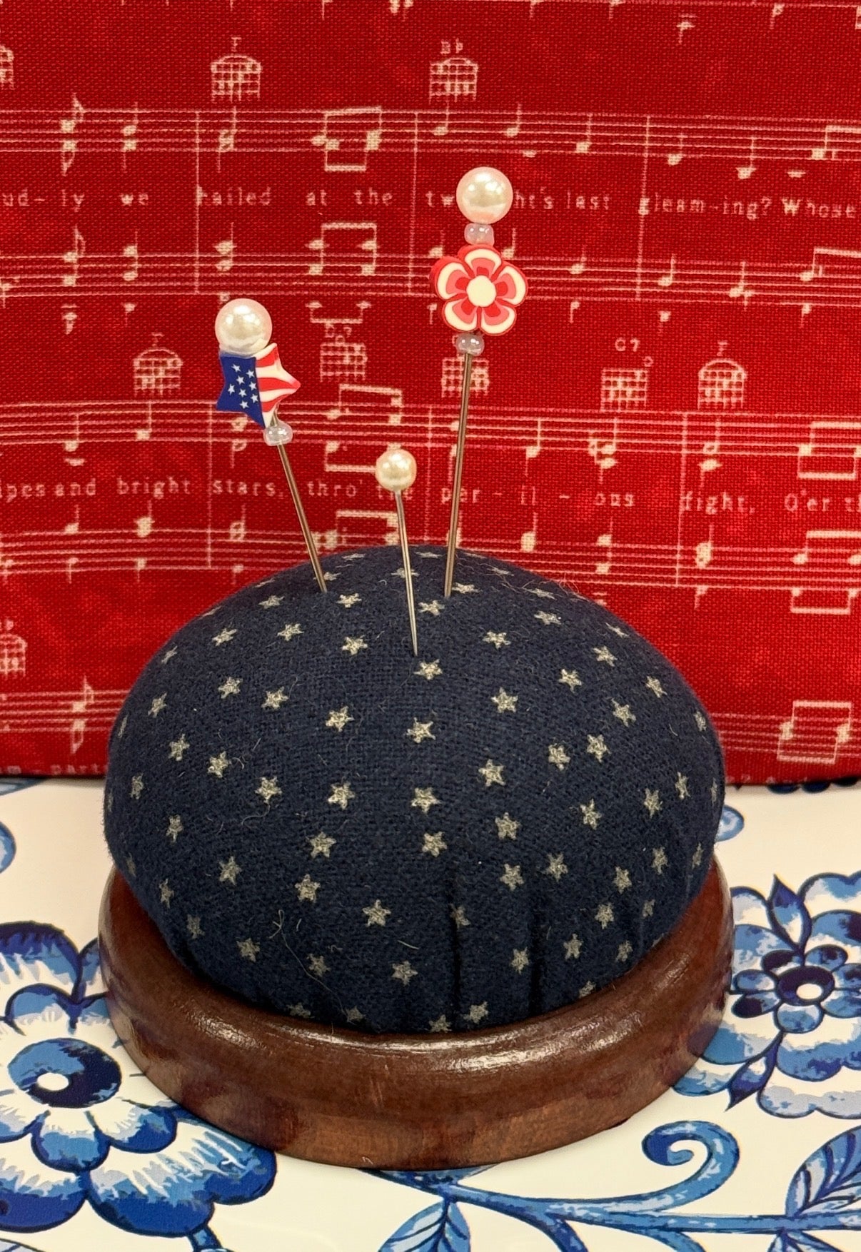 Patriotic Pin Cushion | Liberty Hill Needleworks
