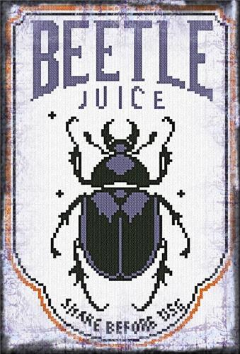 HALLOWEEN LABEL - BEETLE JUICE | ALESSANDRA ADELAIDE NEEDLEWORKS