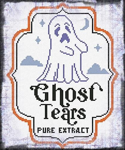 HALLOWEEN LABEL - GHOST TEARS | ALESSANDRA ADELAIDE NEEDLEWORKS