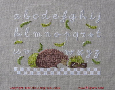 Lower Case Hedgehog | Filigram