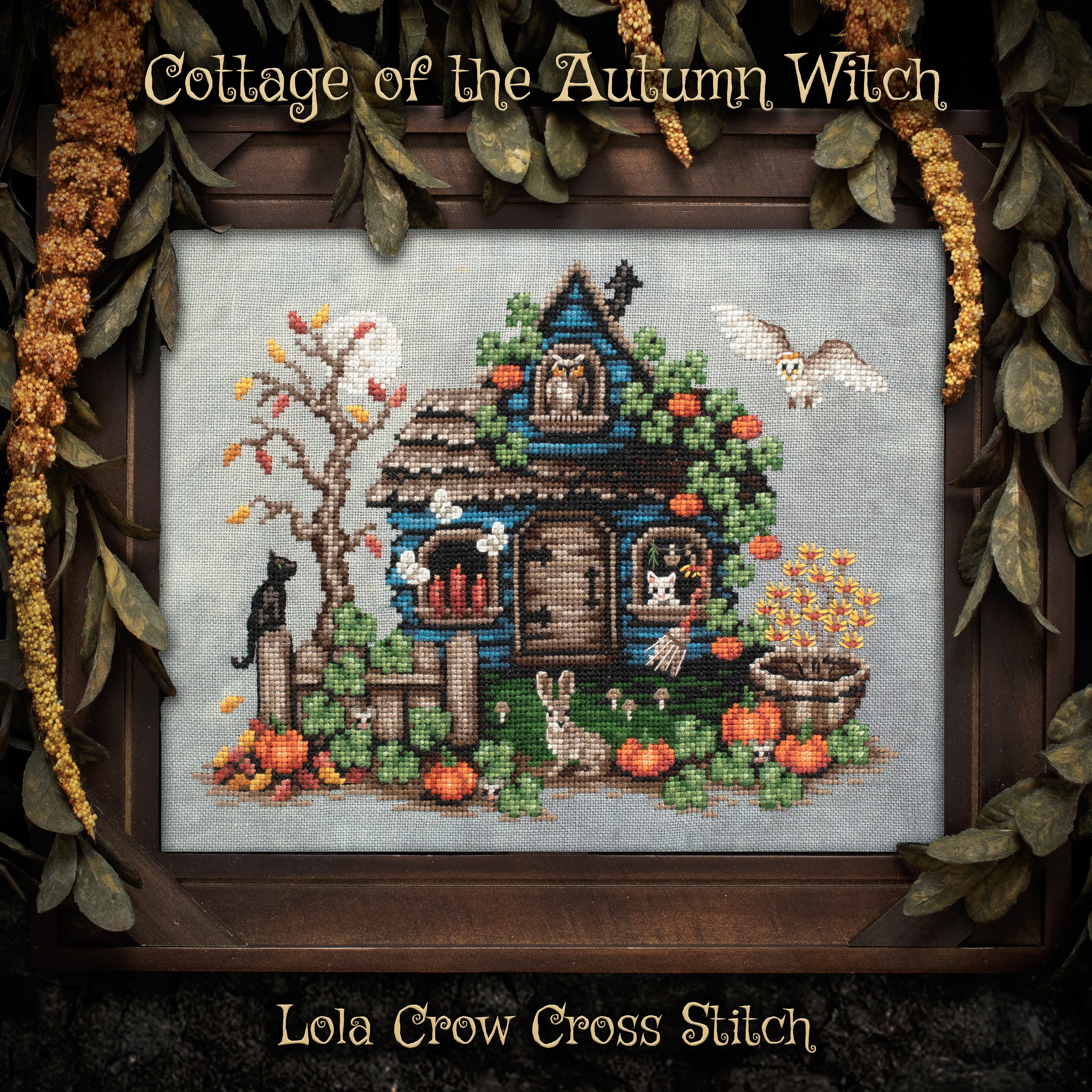 Cottage of the Autumn Witch | Lola Crow Cross Stitch