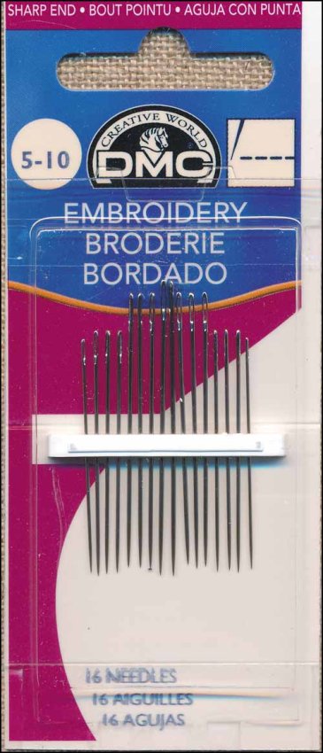 DMC Embroidery Needles Sizes 5/10 | DMC