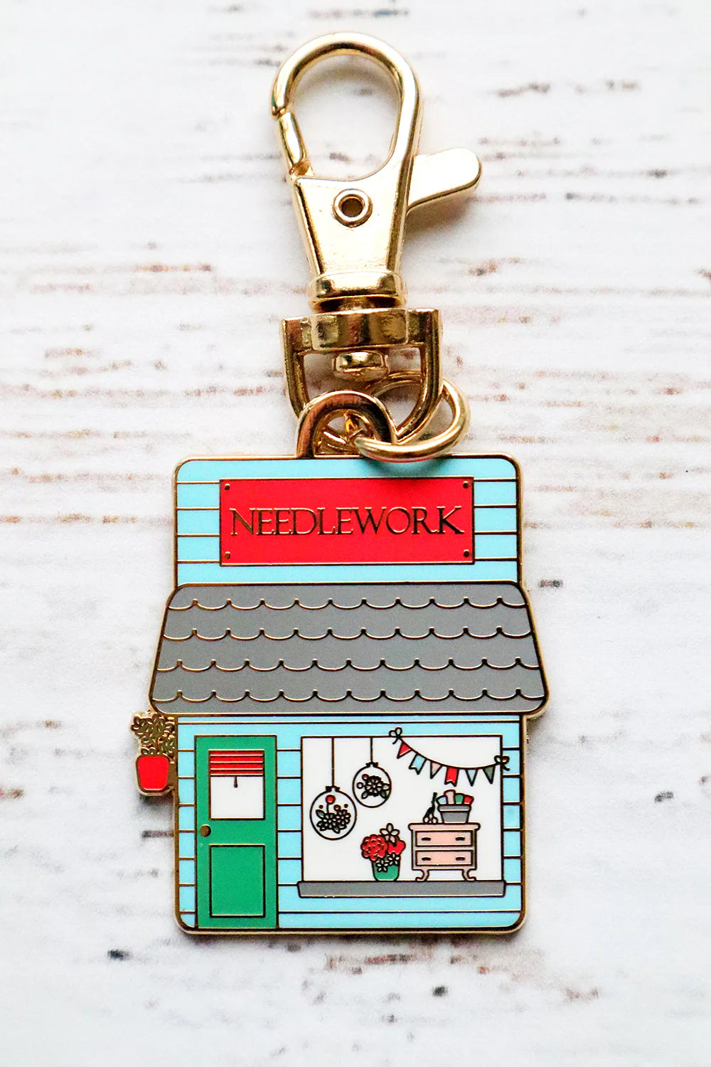 Needlework Shop Charm | Flamingo Toes