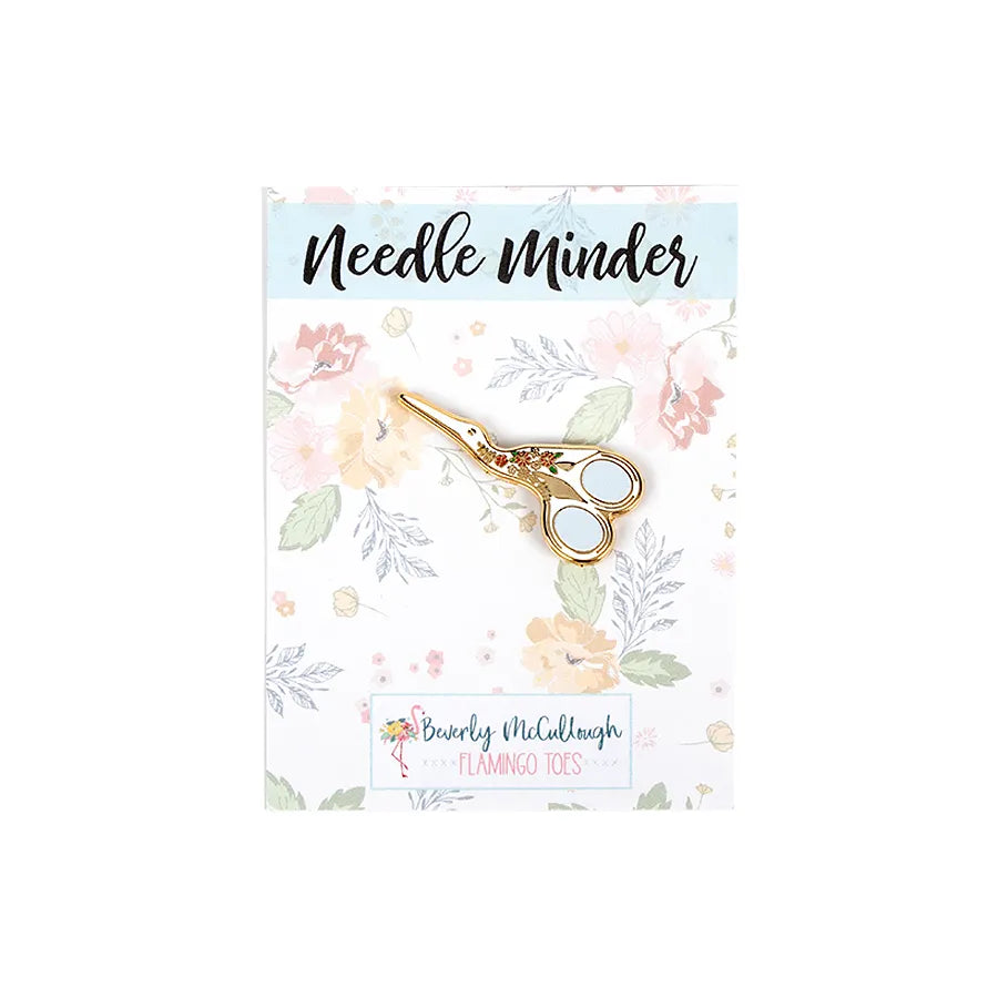 Embroidery Scissors Needle Minder | Flamingo Toes